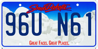 SD license plate 96UN61
