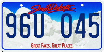 SD license plate 96UO45