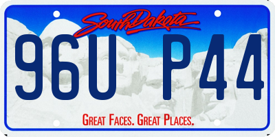 SD license plate 96UP44