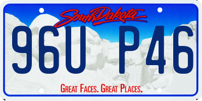 SD license plate 96UP46