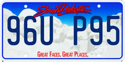 SD license plate 96UP95