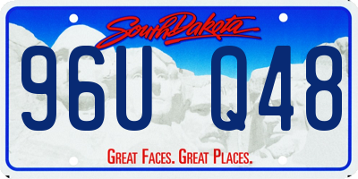 SD license plate 96UQ48