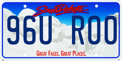 SD license plate 96UR00