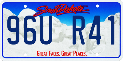 SD license plate 96UR41