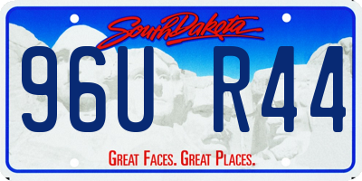 SD license plate 96UR44
