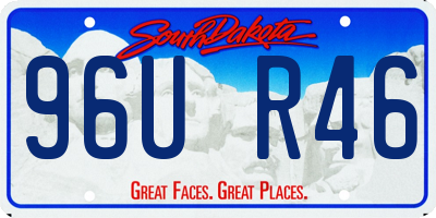 SD license plate 96UR46