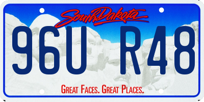 SD license plate 96UR48