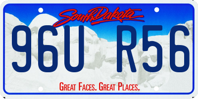 SD license plate 96UR56