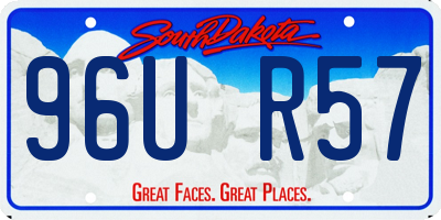 SD license plate 96UR57