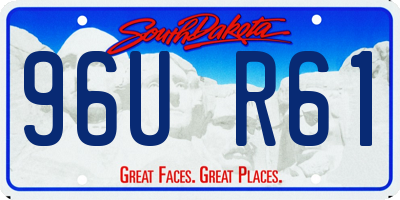SD license plate 96UR61