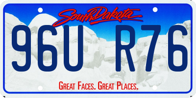 SD license plate 96UR76
