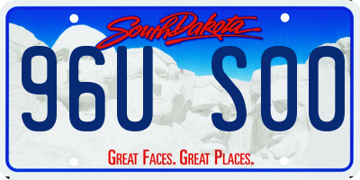 SD license plate 96US00