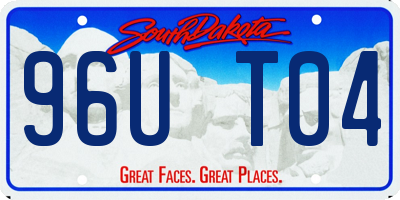 SD license plate 96UT04