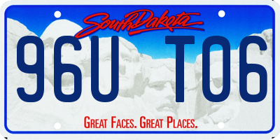 SD license plate 96UT06