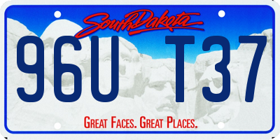 SD license plate 96UT37