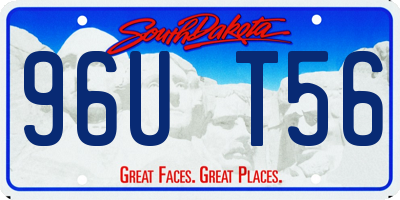 SD license plate 96UT56