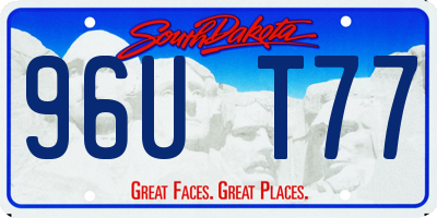 SD license plate 96UT77