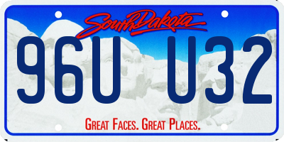 SD license plate 96UU32