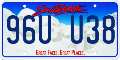 SD license plate 96UU38