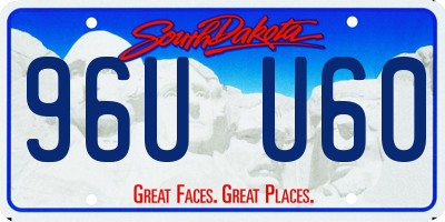 SD license plate 96UU60