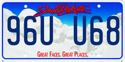 SD license plate 96UU68