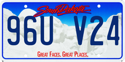 SD license plate 96UV24