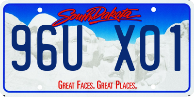 SD license plate 96UX01