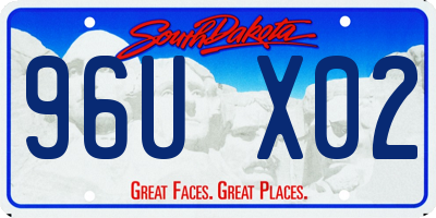 SD license plate 96UX02
