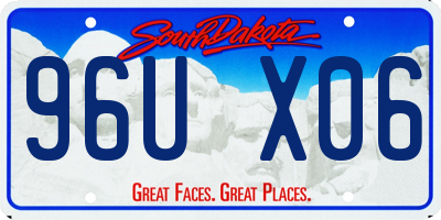 SD license plate 96UX06