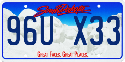 SD license plate 96UX33