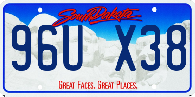 SD license plate 96UX38
