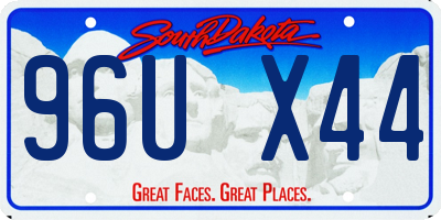 SD license plate 96UX44