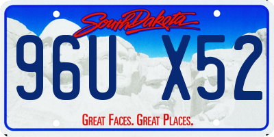 SD license plate 96UX52