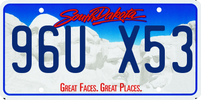 SD license plate 96UX53