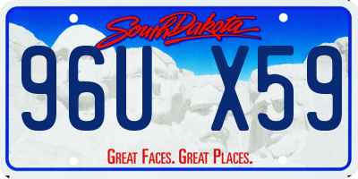 SD license plate 96UX59