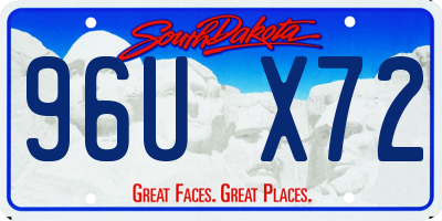 SD license plate 96UX72