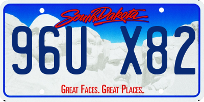 SD license plate 96UX82