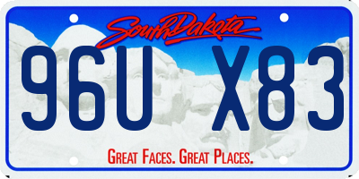 SD license plate 96UX83