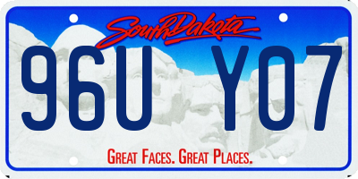 SD license plate 96UY07