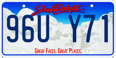 SD license plate 96UY71