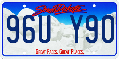 SD license plate 96UY90