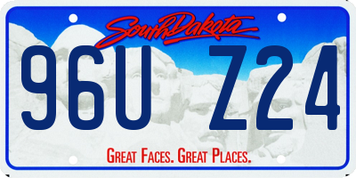 SD license plate 96UZ24