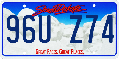 SD license plate 96UZ74