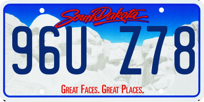 SD license plate 96UZ78