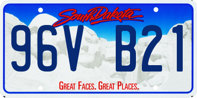 SD license plate 96VB21