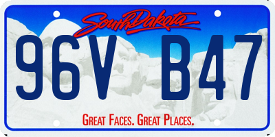 SD license plate 96VB47