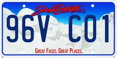 SD license plate 96VC01