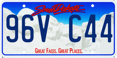 SD license plate 96VC44
