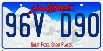 SD license plate 96VD90
