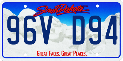 SD license plate 96VD94